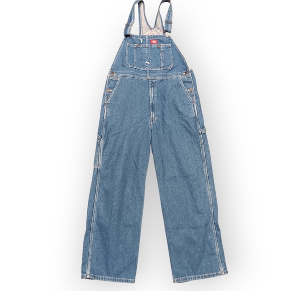 90s Dickies Blue Denim Overalls - 36x30 - Picture 5 of 5